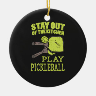 Pickleball Pickleball Paddles Ceramic Ornament