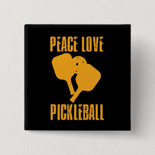 Pickleball Pickleball Player Gift 15 Cm Square Badge