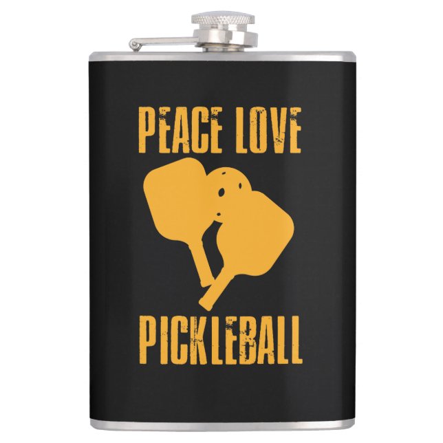 Pickleball Pickleball Player Gift Hip Flask (Front)