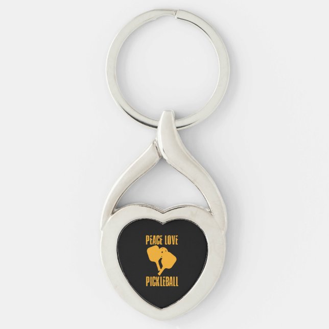 Pickleball Pickleball Player Gift Key Ring (Front)