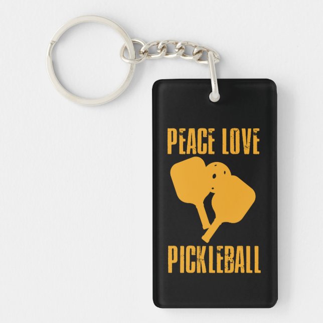 Pickleball Pickleball Player Gift Key Ring (Front)