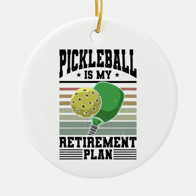 Pickleball - Pickleball Retirement Ceramic Ornament (Front)