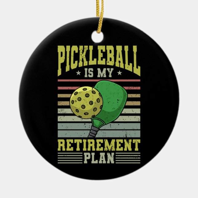Pickleball - Pickleball Retirement Ceramic Ornament (Front)
