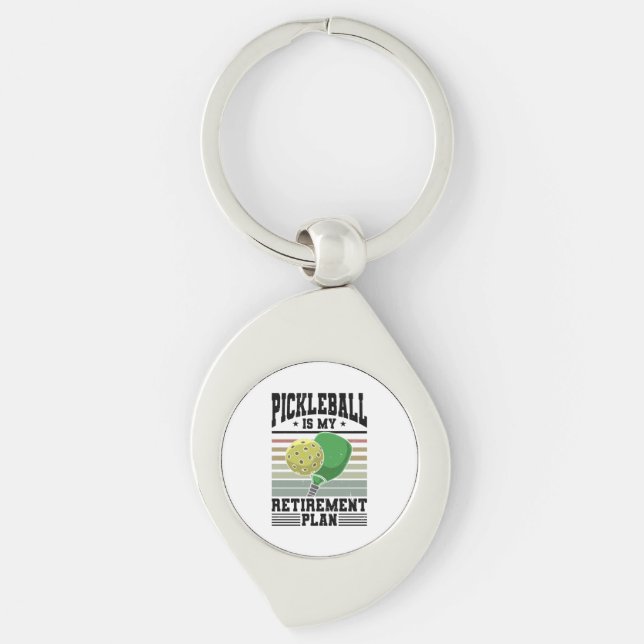 Pickleball - Pickleball Retirement  Key Ring (Front)