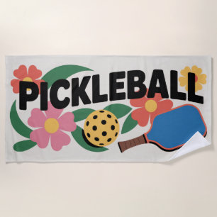 Pickleball Pickleball Tournament Coach Beach Towel
