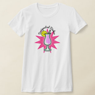Pickleball Pineapple Designated Dinker, Pink Drink T-Shirt