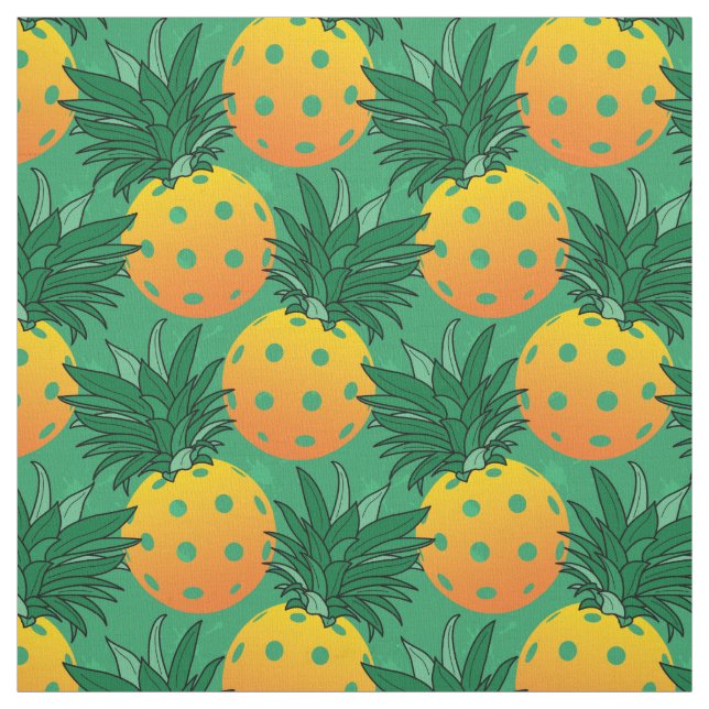 😍 Pickleball pineapple pattern Fabric (Swatch)