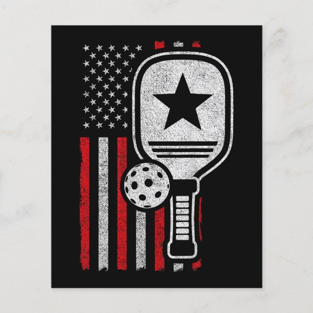 Pickleball Player - American Flag Pickleball - Pic (Front)
