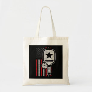 Pickleball Player - American Flag Pickleball - Pic Tote Bag