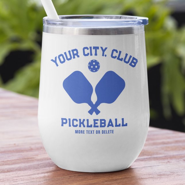 Pickleball Player Club Team Name Personalised Blue (Creator Uploaded)