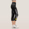 Pickleball Player Custom High Waisted Black Yellow