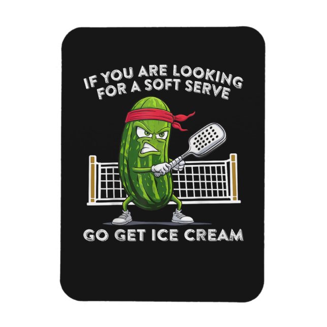 Pickleball Player Funny Magnet (Vertical)