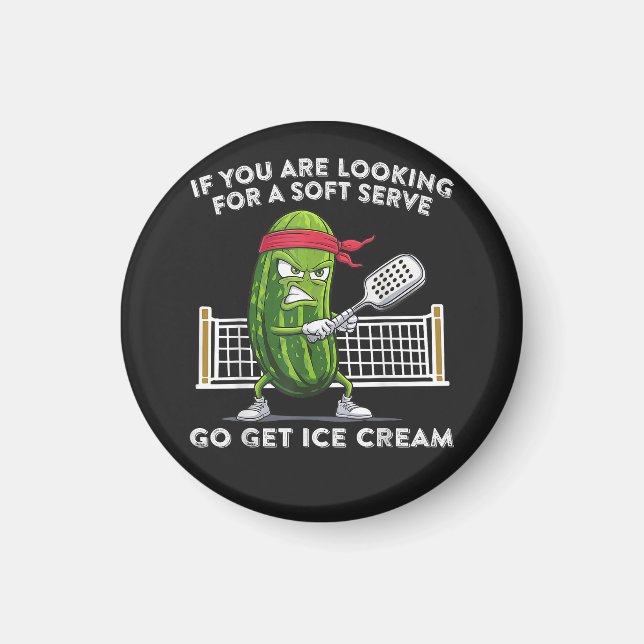 Pickleball Player Funny Magnet (Front)