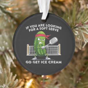 Pickleball Player Funny Ornament