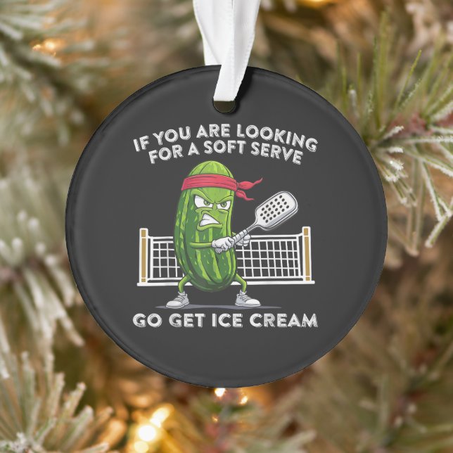 Pickleball Player Funny Ornament (Tree)