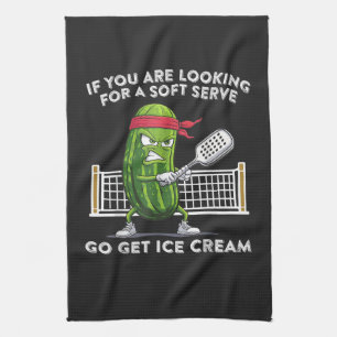 Pickleball Player Funny Tea Towel
