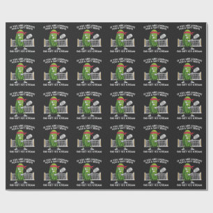 Pickleball Player Funny Wrapping Paper