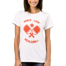 Pickleball Player Gift Peace Love & Pickleball