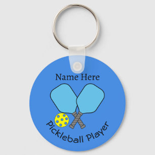 Pickleball Player Key Ring
