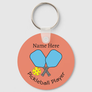 Pickleball Player Key Ring