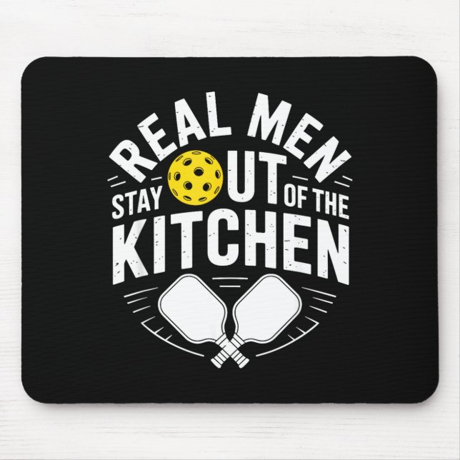Pickleball player kitchen funny joke for enthusias mouse pad (Front)