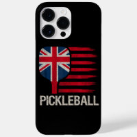 Pickleball Player Paddle Uk Flag 
