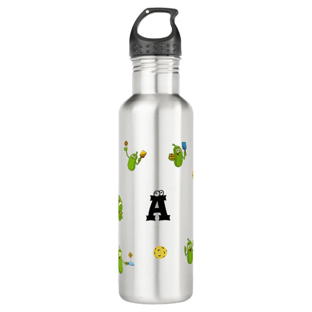 Pickleball Player Personalised Name Funny 710 Ml Water Bottle (Front)