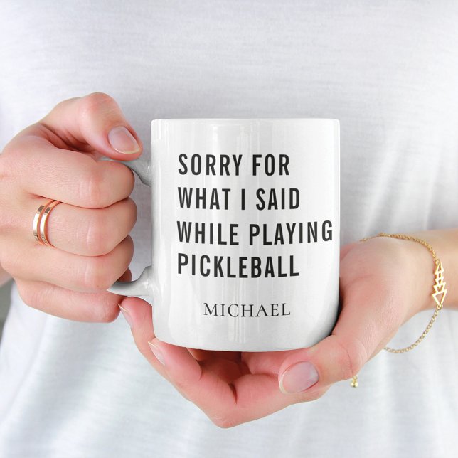 Pickleball Player Personalized Coffee Mug (Creator Uploaded)
