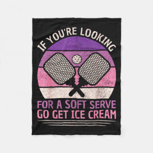 Pickleball player pickle ball lovers women funny fleece blanket