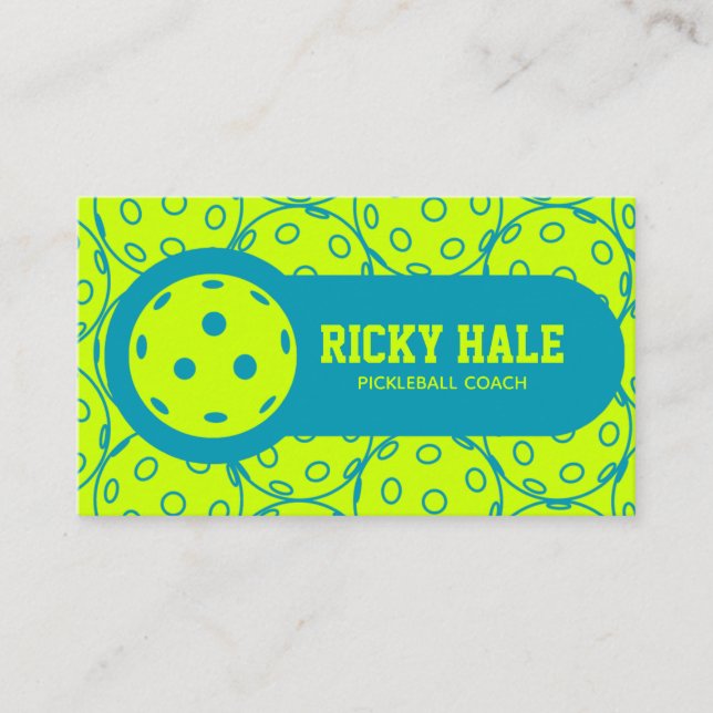 pickleball Player - pickleball Coach Business Card (Front)