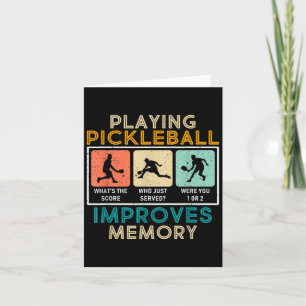 Pickleball Player Quote Funny Pickleball Lover Gra Card