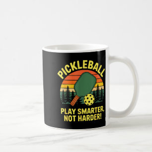 Pickleball player serve smash rally champion coffee mug