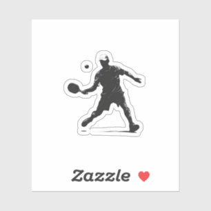 Pickleball Player Silhouette Sport Design