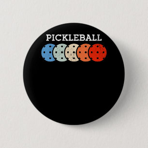 Pickleball Player Sports Lover 6 Cm Round Badge