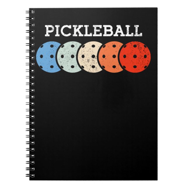 Pickleball Player Sports Lover Notebook (Front)