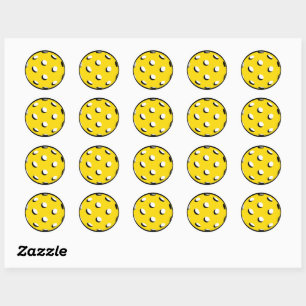 Pickleball Player Sticker Envelope Seal Tag