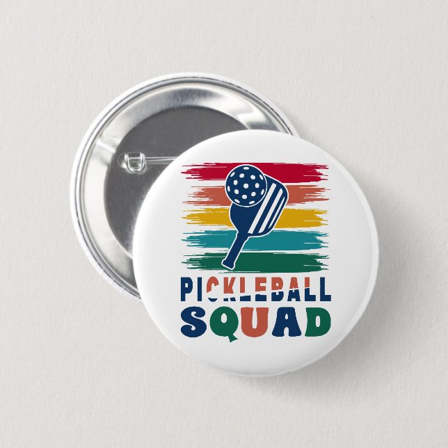 Pickleball Players Gift Idea 6 Cm Round Badge (Front & Back)