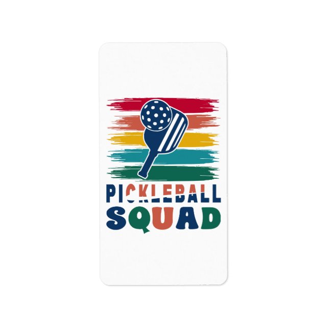 Pickleball Players Gift Idea Label (Front)