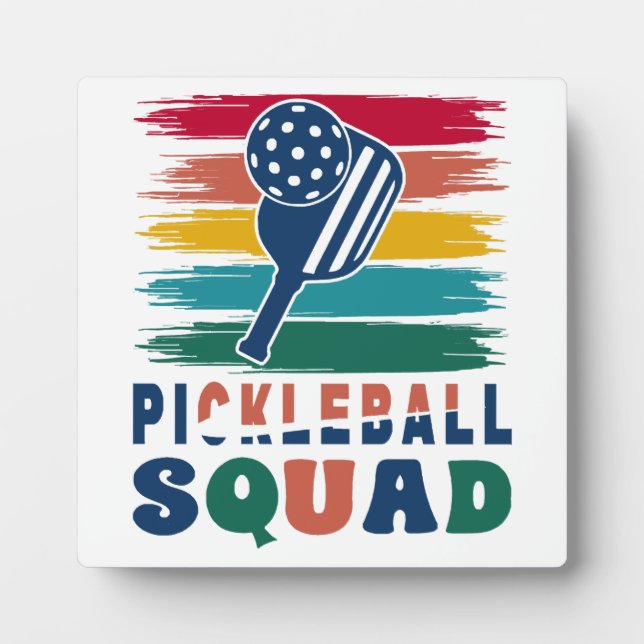 Pickleball Players Gift Idea Plaque (Front)