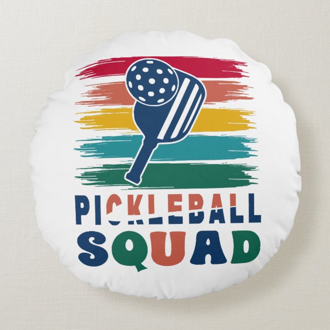 Pickleball Players Gift Idea Round Cushion (Front)