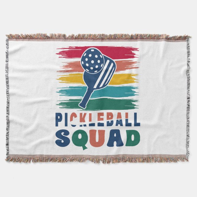 Pickleball Players Gift Idea Throw Blanket (Front)
