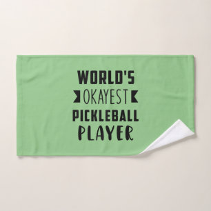 Pickleball Player's Humorous Hand Towel