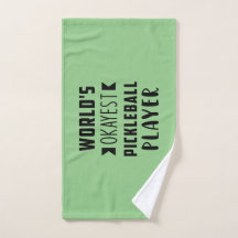 Pickleball Player's Humourous Hand Towel