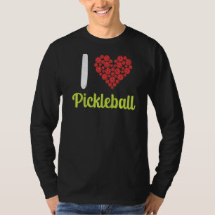 Pickleball Player's I Heart Pickleball T-Shirt