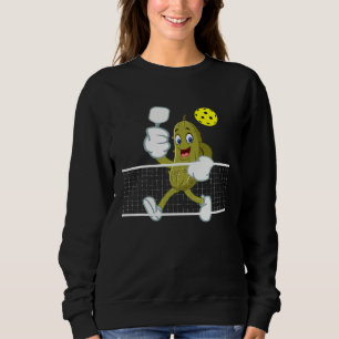 PICKLEBALL Playing Pickleball BIG DILL Team Pickle Sweatshirt