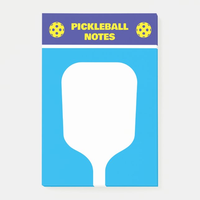 Pickleball post it notes for player and coach (Front)