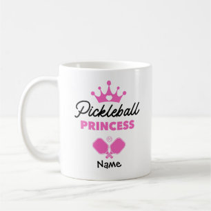 Pickleball Princess Pink Personalised Coffee Mug
