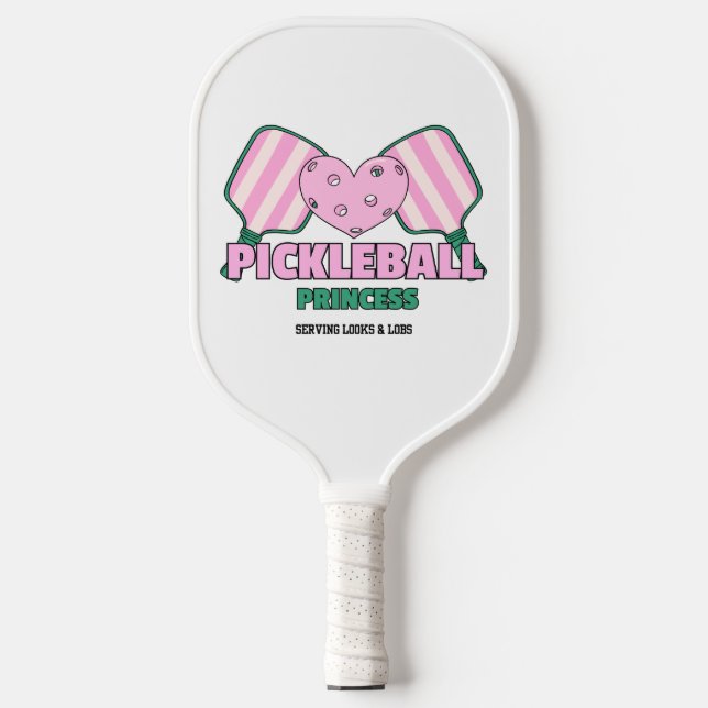 Pickleball Princess Serving Looks & Lobs Pickleball Paddle (Front)