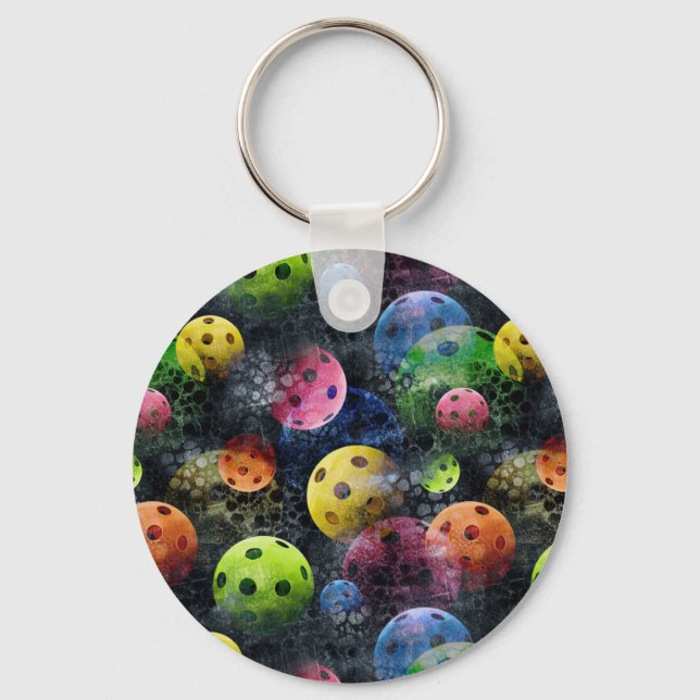Pickleball Print Key Ring (Front)
