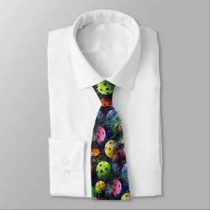 Pickleball Print Neck Tie